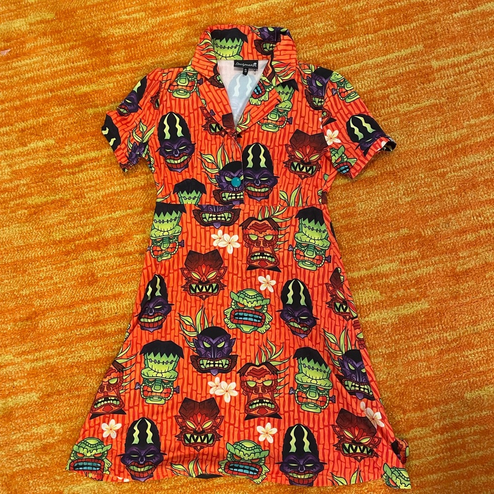 Brand new sourpuss tiki dress
